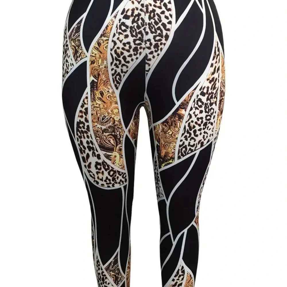 Plus Size Letter Print Two-piece set - Picture 4 of 4